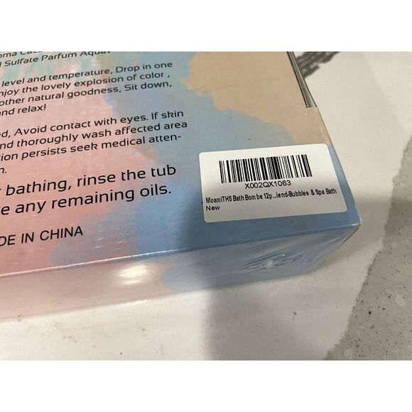 Set of 2 Moami THS Organic Bath Bombs, New, Sealed - Picture 3 of 3